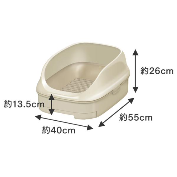 ニャンとも清潔トイレセット　オープンタイプ　買ってすぐに使える取替品付き(チップ、シート約1カ月分)_2
