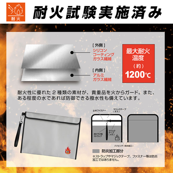 BR-945 耐火バッグ3点セット(防炎バック モバイルバッテリー ケース)_2