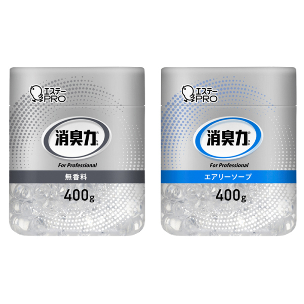 エステーPRO 消臭力 業務用 ビーズタイプ 本体 400g 16個セット(無香料・エアリーソープ )【お得なまとめ買い商品】《メーカー直送・代引不可》