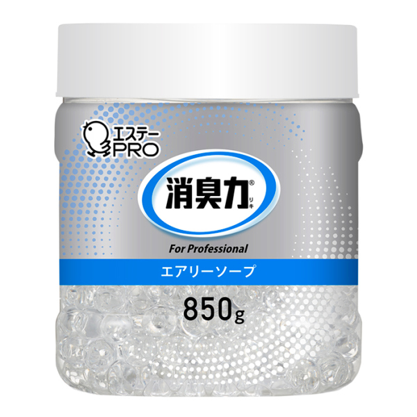 エステーPRO 消臭力 業務用 ビーズタイプ 本体 850g 6個セット(無香料・エアリーソープ・タバコ用クリアミント)【お得なまとめ買い商品】《メーカー直送・代引不可》_4