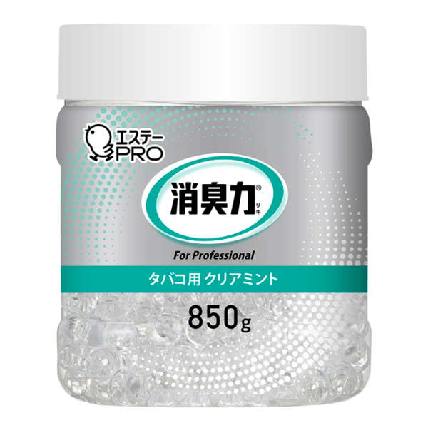 エステーPRO 消臭力 業務用 ビーズタイプ 本体 850g 6個セット(無香料・エアリーソープ・タバコ用クリアミント)【お得なまとめ買い商品】《メーカー直送・代引不可》_6