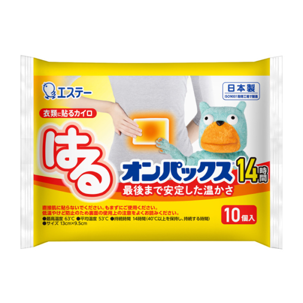 エステー はるオンパックス 24袋セット(1袋10枚入)14時間持続【お得なまとめ買い商品】《メーカー直送・代引不可》