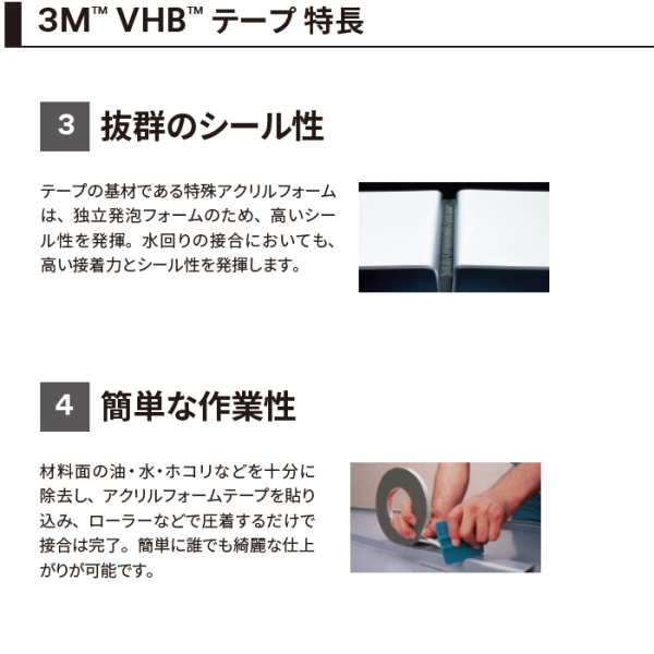 3M VHB テープ LSE-110WF ホワイト まとめ買いセット 超強力両面テープ リニューアル版 多用途用【お得なまとめ買い商品】《メーカー直送・代引不可》_7