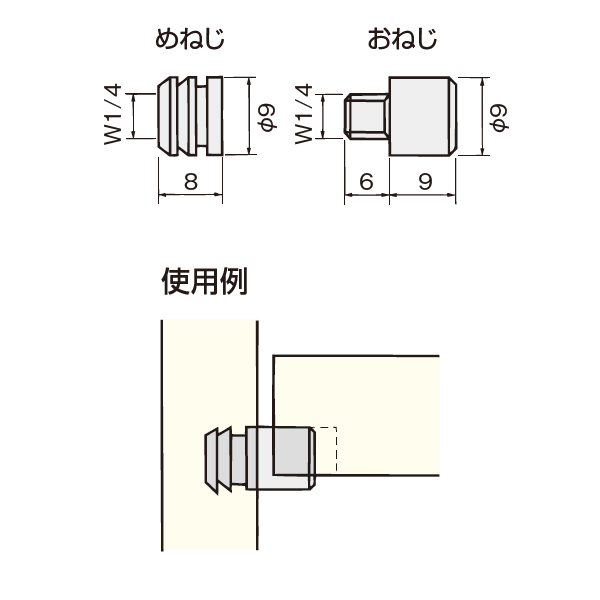 18-8ステンレス棚受ダボ(小箱単位販売)_2
