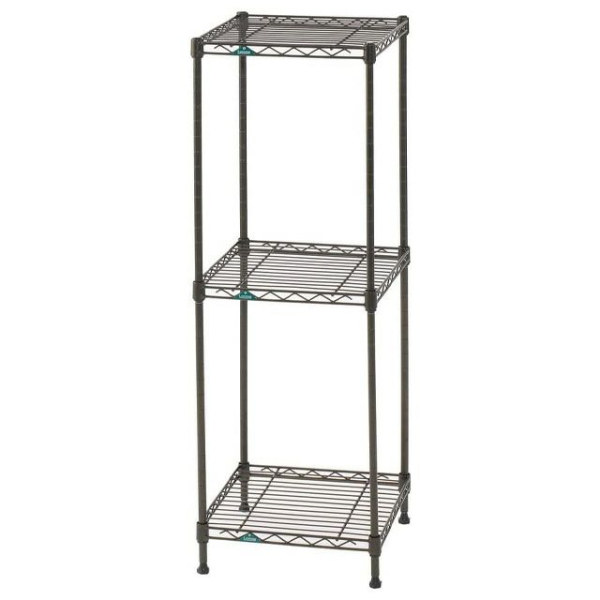 GR303090-3 スチールラック 幅30cm 3段 ルミナスガーデン フラワースタンド 幅30×奥行30×高さ90cm ポール径12.7mm【メーカー直送代引不可】