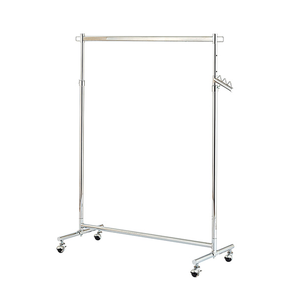 キャスター付きハンガーラック シングル 伸縮式 LIHS-100 幅100.5cm×奥行42cm×高さ108.5～175.5cm 耐荷重85kg_2