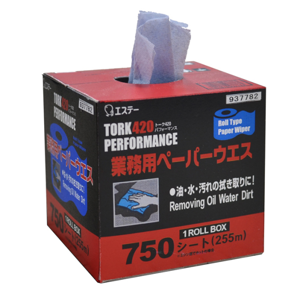 エステー トーク420パフォーマンス 業務用ペーパーウエス 1ロールBOX 5箱セット(オトクなまとめ買い商品)《メーカー直送・代引不可》