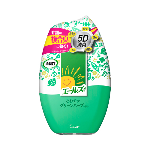 エステー エールズ消臭力 置き型 400ml 18本セット 介護専用消臭剤(さわやかグリーンハーブ・すっきりホワイトソープ)【お得なまとめ買い商品】《メーカー直送・代引不可》_3