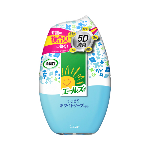 エステー エールズ消臭力 置き型 400ml 18本セット 介護専用消臭剤(さわやかグリーンハーブ・すっきりホワイトソープ)【お得なまとめ買い商品】《メーカー直送・代引不可》_4