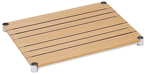 WS6045-NA 棚板 ウッドシェルフ スチールシェルフ幅61cm奥行46cm スリーブ別売 ポール径25mm ナチュラル《メーカー直送・代引不可》