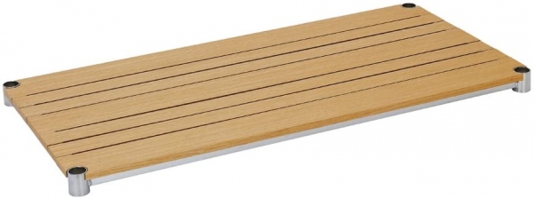 WS9045-NA　棚板 ウッドシェルフ　スチールシェルフ幅91.5cm奥行46cm　スリーブ別売　ポール径25mm　ナチュラル《メーカー直送・代引不可》