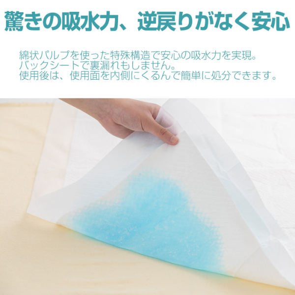 【未使用】KSB 健康シーツ　2個セット ATOM公式】吸水・防水シーツ サイズ120×90cm 2パックセット(1パック40