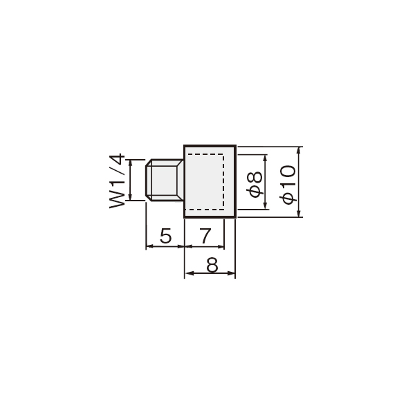キャップ付きダボ10mm(小箱単位販売)_2