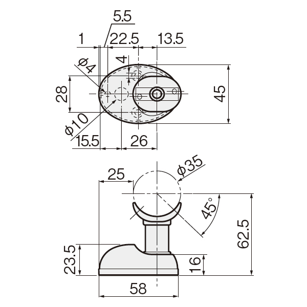 WP手摺金具 WP-S-35_2