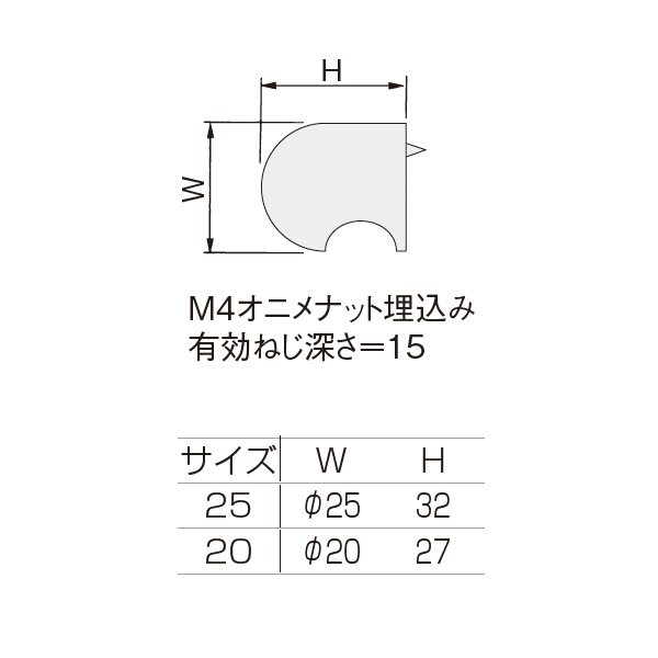 白木 D型ツマミ_2