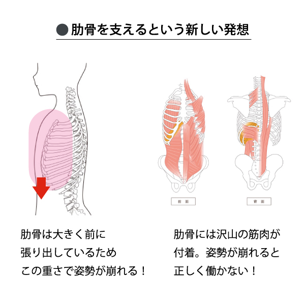 肋骨巻きスカート 2色(ブラック・グレージュ) 2サイズ(M・L)　姿勢を整え、暖める　姿勢のプロが開発　PINT×もちはだ《メーカー直送・代引不可》_5