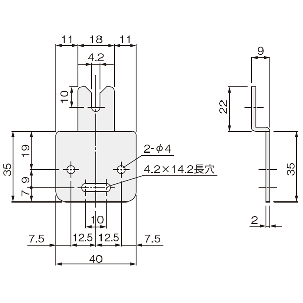 HD-13E用プレート(HDシステム 下部吊元完全固定金具)_2