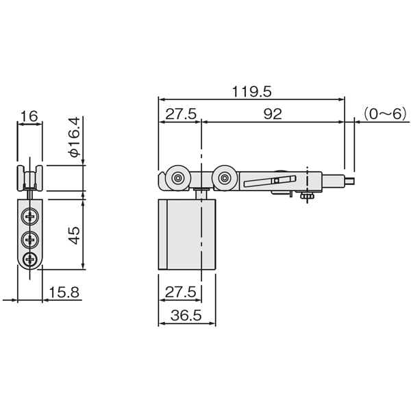 AFD-2900-BR(AFDシステム 上下前後調整付き吊り車 ブレーキ付きタイプ)_2