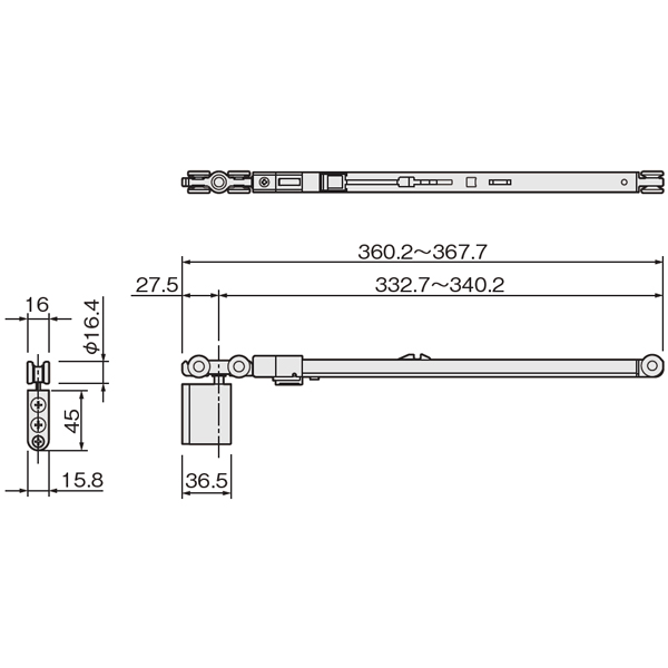 FC-2900-K-H(AFDシリーズ ソフトクローズ上部吊り車)_2