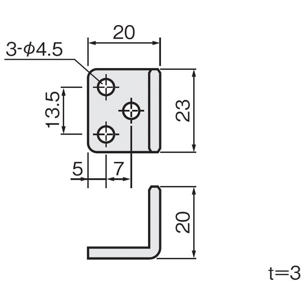 FG-040(上吊式引戸金具用下ガイド 旧品名:NSD-401)_2