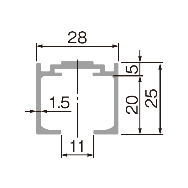 HR-156(戸袋側レール)_2