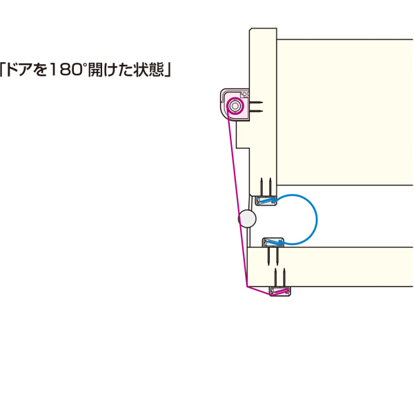 ドアすきまスクリーン【室内木製ドア用指はさみ防止スクリーン】_6