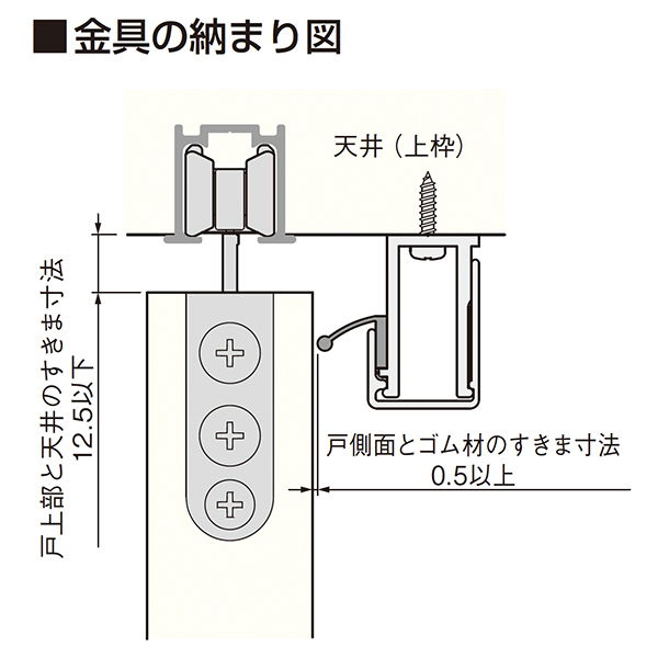 引戸用上部すきま隠し CC-U_3