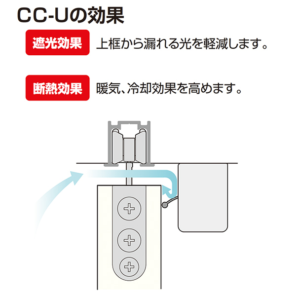 引戸用上部すきま隠し CC-U_4