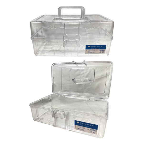 透明工具箱 TOOL BOX ポリカーボネイト製 クリアツールケース 3タイプ 60セット販売 オトクなまとめ買い商品_2