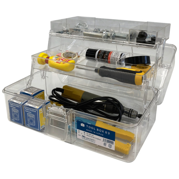 透明工具箱 TOOL BOX ポリカーボネイト製 クリアツールケース 3タイプ 60セット販売 オトクなまとめ買い商品_7