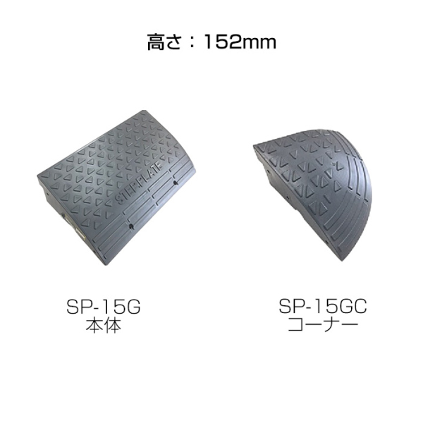 ステッププレート 段差解消スロープ 高さ3サイズ 環境に配慮した100%再生ポリプロピレン_6