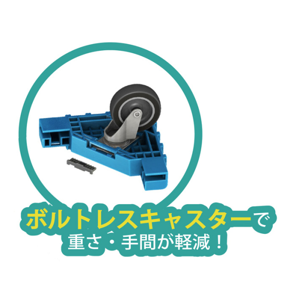 ネオスター nectisネクティス 荷台がオール樹脂製の軽量コンテナ台車 2サイズ 選べる車輪 ストッパ有無 10台セット オトクなまとめ買い商品_4