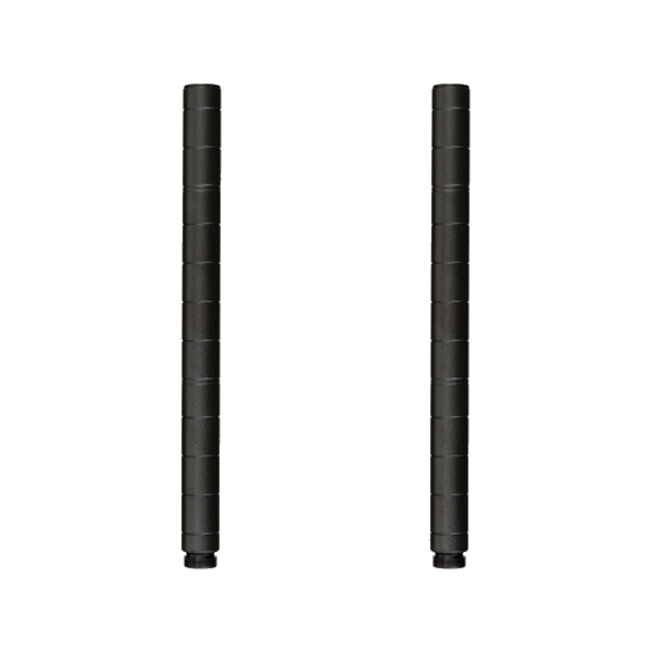 NOADDP2530 ルミナススチールラック 延長用ポール 長さ31cm ルミナスノワール 2本セット 【ポール径25mm】【メーカー直送代引不可】