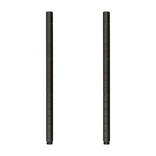 NOADDP2545 ルミナススチールラック 延長用ポール 長さ46.5cm ルミナスノワール 2本セット 【ポール径25mm】【メーカー直送代引不可】