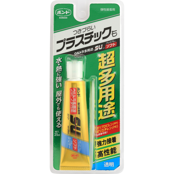 ボンド ウルトラ多用途SU プレミアムソフト クリヤー 25ml × 100本 【お得なまとめ買い商品】《メーカー直送・代引不可》