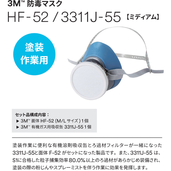 3M 有機蒸気カートリッジ 10個入り　計60個 ATOM公式】3M 防毒マスク 有機溶剤作業用 塗装作業用 10キットセット