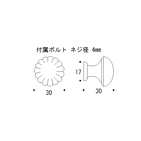 ツマミ 713 30 AN[ゴーリキアイランド 620314]_2