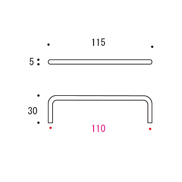 PF lagom 110 BK       ハンドル[ゴーリキアイランド 620929]_2