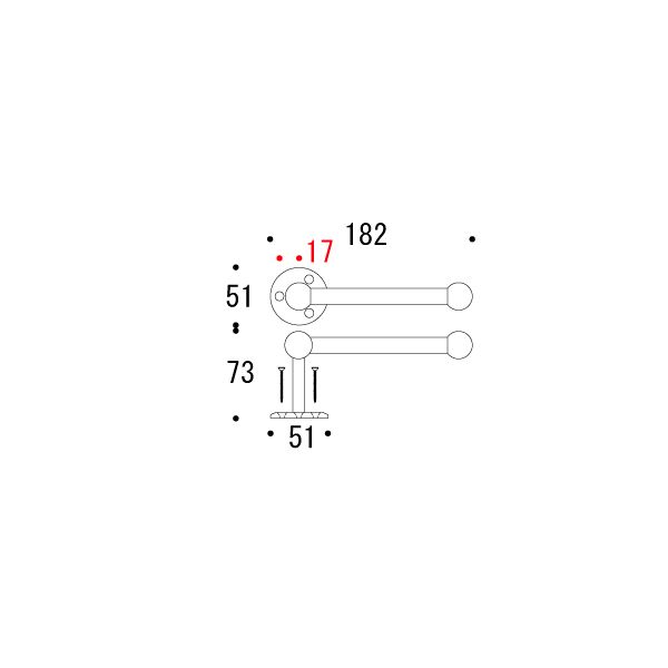 TPH SINGLE PB(トイレットペーパーホルダー)[ゴーリキアイランド 640072]_2