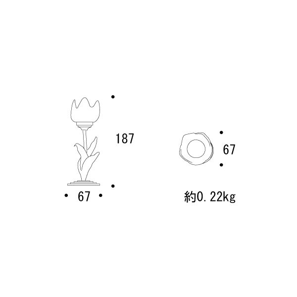 キャンドルスタンド チューリップ[ゴーリキアイランド 700269]_2
