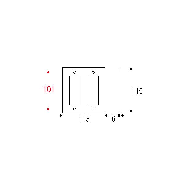 スイッチプレートPL-06- CR[ゴーリキアイランド 790024]_2