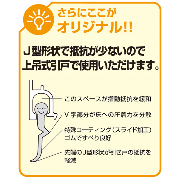 フロアーリック引戸用・面付タイプ(下框用気密材)《取り寄せ商品・代引不可》_5