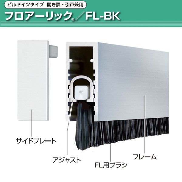 フロアーリック店舗ドア用・ビルドインタイプ(下框用気密材)《取り寄せ商品・代引不可》_2