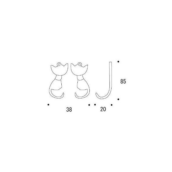 フック キャット2ペア[ゴーリキアイランド 610278]_2