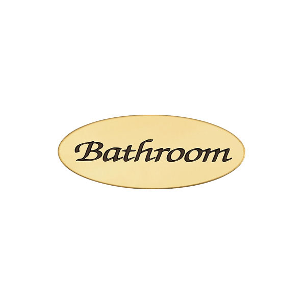 サインプレート オーバルAD BATHROOM[ゴーリキアイランド 630204]