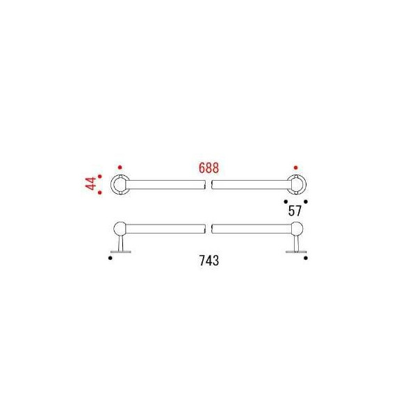 ウッドタオルバー70 AN[ゴーリキアイランド 640226]_3