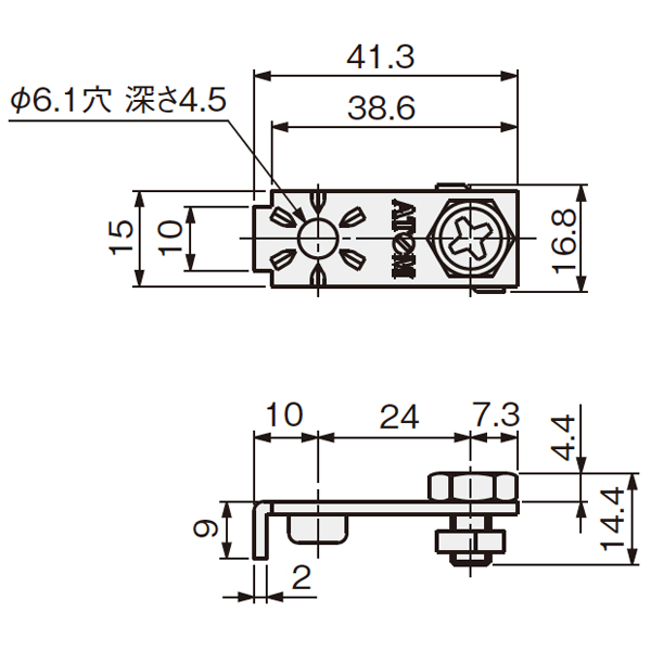 HD-111(HDシリーズ 上部ピボット受け金具・後付可能)_2