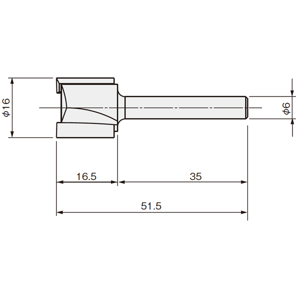 HD丁番木口掘込用ビット8R×6φ(折戸用治具)_2
