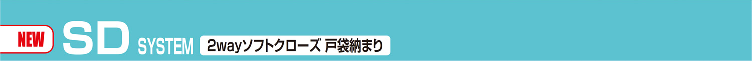 SD SYSTEM 2wayソフトクローズ 戸袋納まり