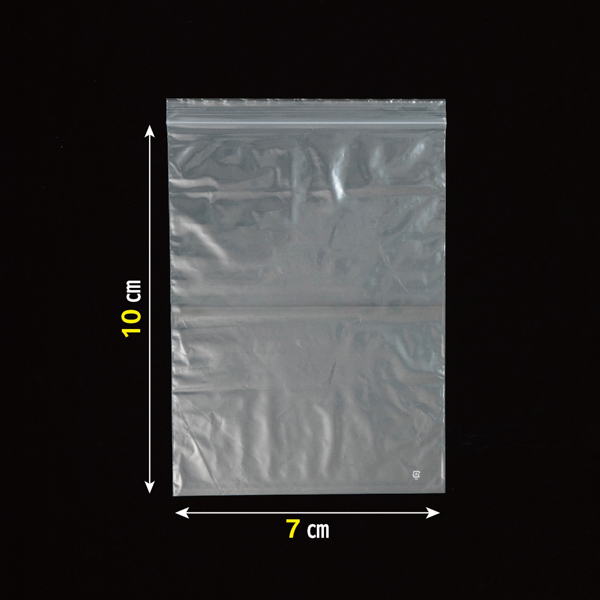 CG-4 チャック付き ポリ袋 無地タイプ C 透明 サイズ70×100×0.04mm 65冊入 (1冊200枚入・計13000枚入)_2
